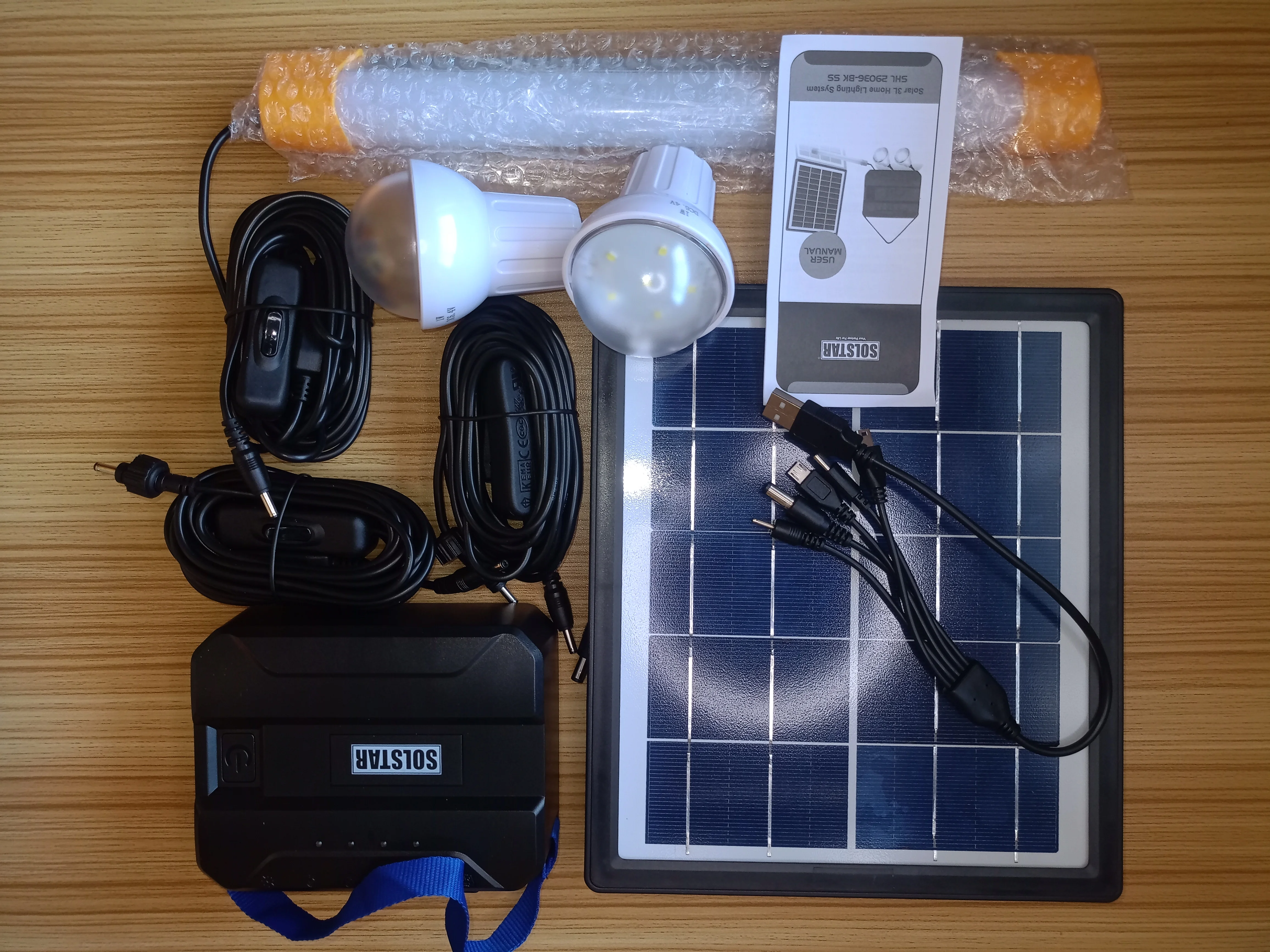 Solstar SHL 29036 BK SS – 3-Light Home Lighting System - View 4 | GoldenRay Kenya