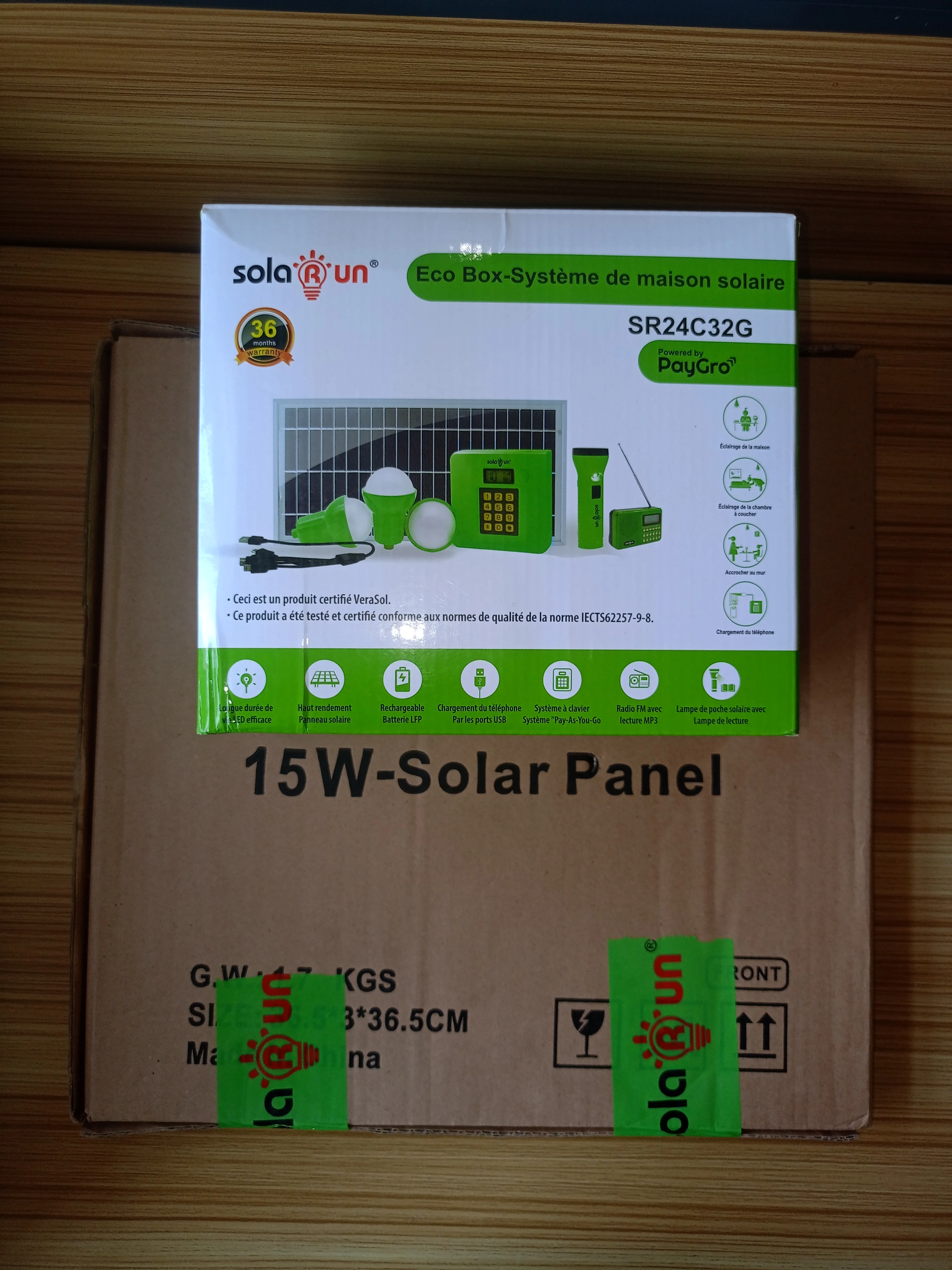 Solarun Ecobox Solar Home System (PAYGO enabled)
