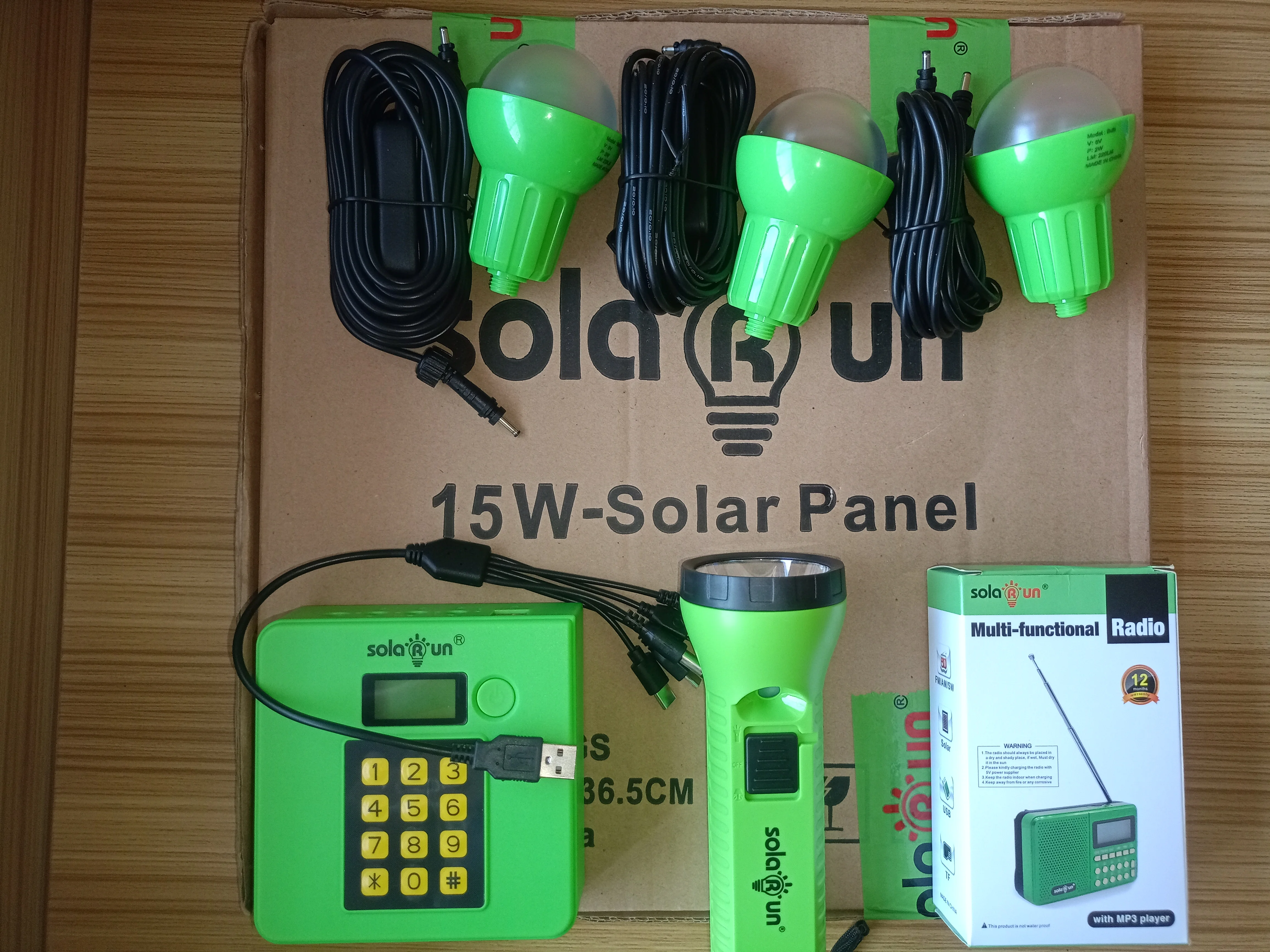 Solarun Ecobox Solar Home System (PAYGO enabled) - View 2 | GoldenRay Kenya